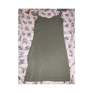 A tight fitted dress